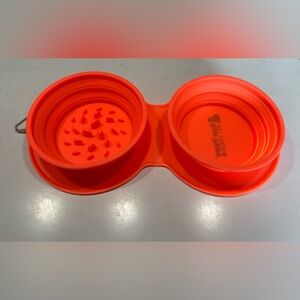 Pet travel water and food bowl
